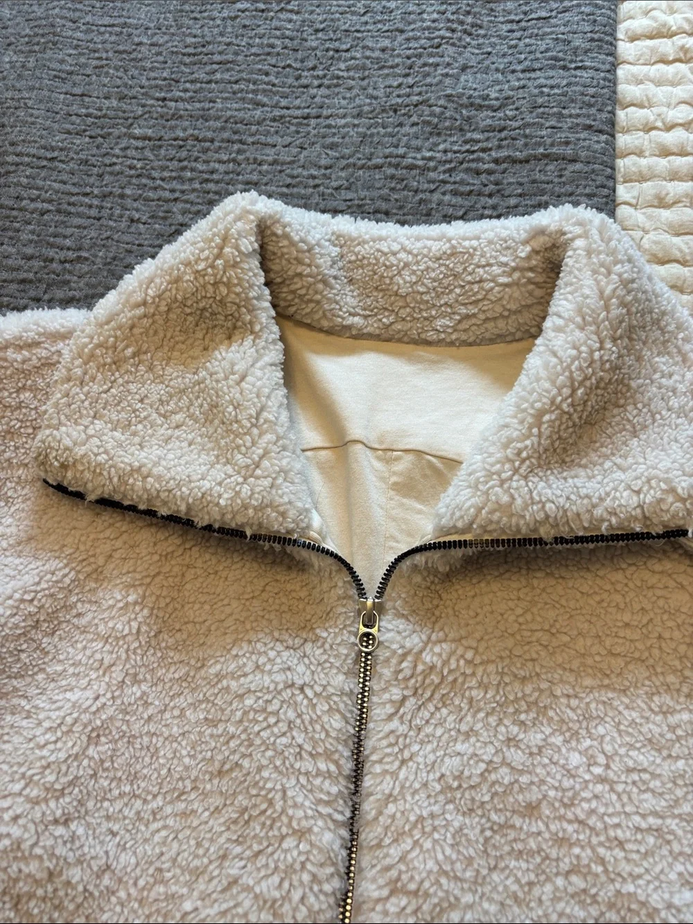Lululemon Cozy Cream Sherpa Zip Jacket